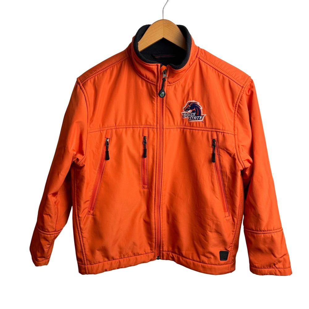 Boise State‎ Broncos Jacket L Antigua Mens Orange NCAA Softshell Water Resistant